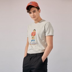 男装韩版时尚休闲短袖T恤夏季卡通图案男士上衣