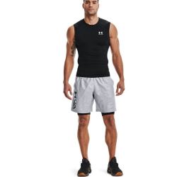 UNDER ARMOUR 安德玛 安德玛官方UA HeatGear Armour男子训练运动无袖紧身衣1361522 黑色001 XXL