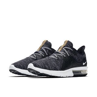 NIKE 耐克 Air Max Sequent 3 男子跑鞋 921694-011 黑雪花 44.5