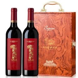 AUSWAN CREEK 天鹅庄 澳洲原瓶原装进口红酒 天鹅庄干红葡萄酒双支红酒礼盒 1号西拉 750ml*2