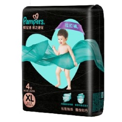 Pampers 帮宝适 黑金帮拉拉裤 XL4片