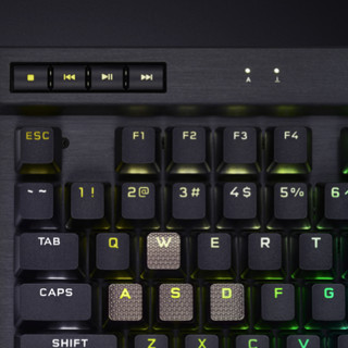USCORSAIR 美商海盗船 K70 TKL 87键 有线机械键盘 黑色 Cherry银轴 RGB
