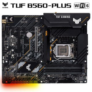 华硕(ASUS)TUF GAMING B560-PLUS WIFI 主板 支持 CPU 11600KF/11400F/10600KF/10400F(Intel B560/LGA 1200)