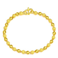 CHJ JEWELLERY 潮宏基 SCG30000809 金碧足金手链 16cm 6.55g