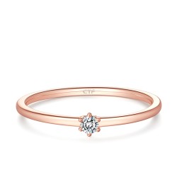 CHOW TAI FOOK 周大福 U163065 女士彩金钻戒