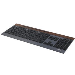 RAPOO 雷柏 E9260 104键 2.4G蓝牙 双模无线薄膜键盘 黑色 无光