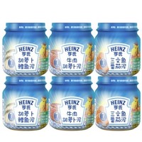 Heinz 亨氏 宝宝辅食蔬果泥+肉泥 113g*6瓶