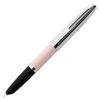 AURORA 奥罗拉 钢笔 DUO-CART系列 DC57 限量版 浅粉杆银帽白夹 M尖 礼盒装