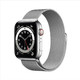 Apple 苹果 Watch Series 6 智能手表 44mm GPS+蜂窝网络版 银色不锈钢表壳 米兰尼斯表带