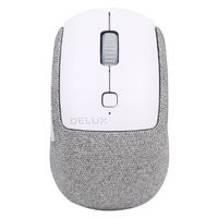 DeLUX 多彩 M520 2.4G蓝牙 双模无线鼠标 2400DPI 布艺白