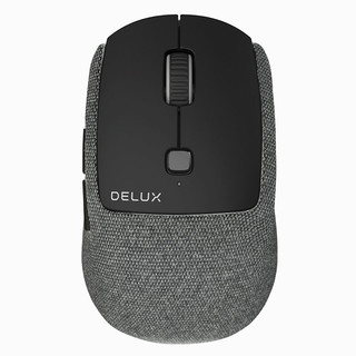DeLUX 多彩 M520 2.4G蓝牙 双模无线鼠标 2400DPI 布艺白