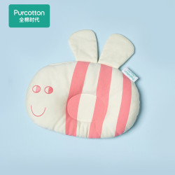 Purcotton 全棉时代 全棉时代 枕头新生婴儿定型枕针织枕宝宝枕头四季通用 浅黄小蜜蜂