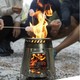  DECATHLON 迪卡侬 2458925 户外烧烤炉具不锈钢柴火灶　
