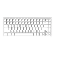 ROYAL KLUDGE S84 84键 2.4G蓝牙多模无线机械键盘 白色 国产茶轴 单光