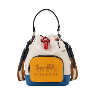 Coach 蔻驰女士皮质手提水桶包19 Svcah 拼色小号 报价价格评测怎么样 什么值得买