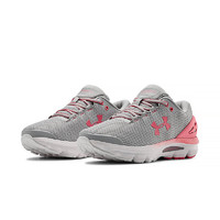 UNDER ARMOUR 安德玛 Charged Gemini 女子跑鞋 3023277-104 灰色/粉色 40