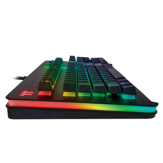Thermaltake 曜越 LEVEL 20系列 104键 有线机械键盘 黑色 雷蛇绿轴 RGB