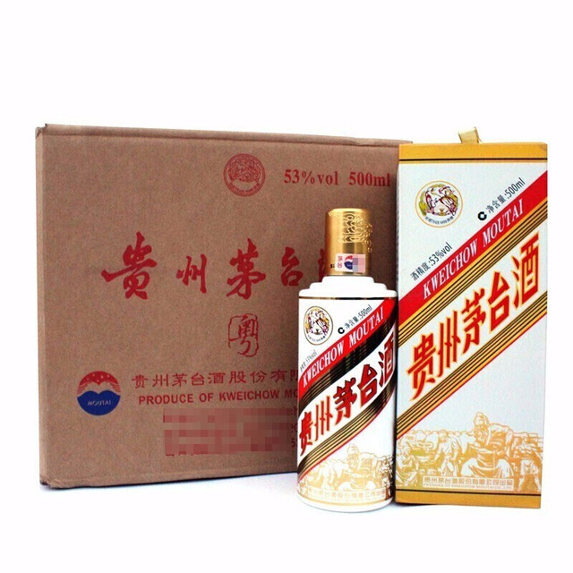 MOUTAI 茅台粤五羊53%vol 酱香型白酒500ml*6瓶整箱【报价价格