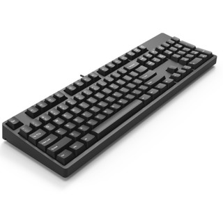 GANSS 迦斯 GS104C 104键 有线机械键盘 黑色 Cherry青轴 无光