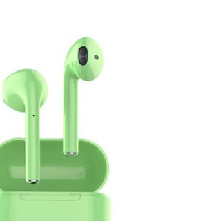 AMOI 夏新 TWS 至尊版 半入耳式真无线降噪蓝牙耳机 绿色