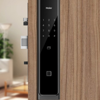 Haier 海尔 HFH-66P-R 全自动智能推拉锁 曜石黑