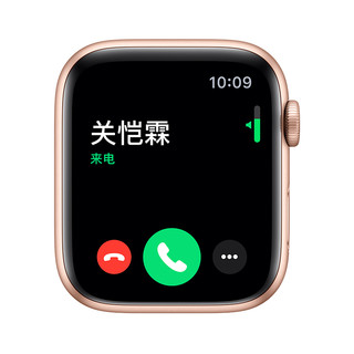 Apple 苹果 Watch Series 5 GPS+蜂窝款 智能手表 40mm 金色铝金属表壳 石榴色回环式运动表带 (GPS)