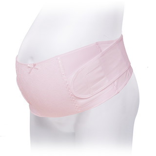 托腹带犬印孕妇怀孕护腰带孕晚期拖腹带孕妇用品肚托收腹带子宫托（粉红色3L）