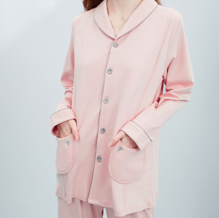 EMXEE 嫚熙 COSY舒畅系列 MX-YZF56027 月子服两件套 夏薄款 180g猫咪粉色 L
