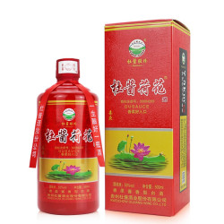 杜酱 荷花酒 茅台镇53度香柔酱香型老酒 喜庆版-整箱6瓶+3手提袋