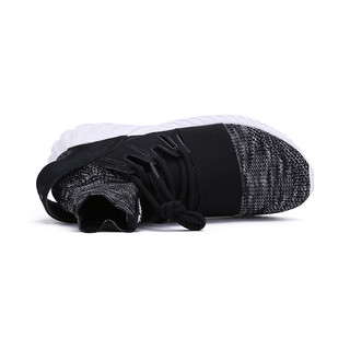 【直营】Adidas阿迪达斯进口TUBULAR DOOM PK小椰子鞋男女运动鞋（44、黑色）