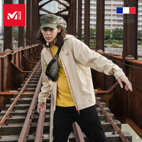 法国觅乐MILLET男女台风款防风透气防水四面弹冲锋衣MIV01479(XL、女-宝石蓝/明黄)