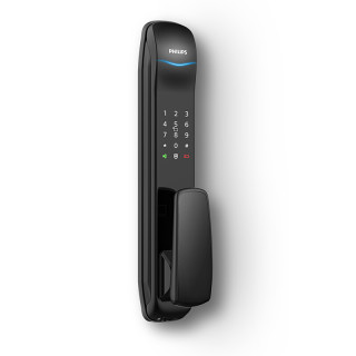 PHILIPS 飞利浦 9000系列 9100 全自动推拉式指纹锁 曜石黑 蓝牙版