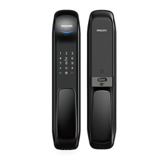 PHILIPS 飞利浦 9000系列 9100 全自动推拉式指纹锁 曜石黑 蓝牙版