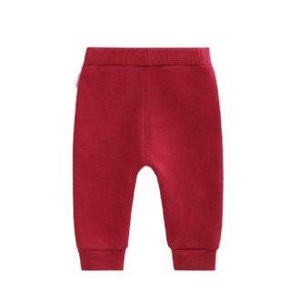 Classic Teddy 精典泰迪 儿童休闲裤 素色小口袋款 葡萄红 90cm