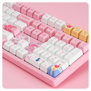 Akko 艾酷 3108 V2 美少女战士 108键 有线机械键盘 粉色 ttc月白轴 无光