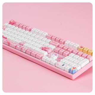 Akko 艾酷 3108 V2 美少女战士 108键 有线机械键盘 粉色 AKKO粉轴 无光