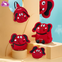 爱华仕新款3D华仔挎包宝宝可爱卡通趴趴包幼儿园创意小背包（红色-趴趴包）