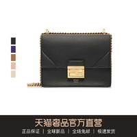 FENDI/芬迪  多色牛皮LOGO印花金属插扣粗链条单肩斜挎女包