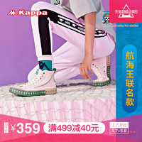 Kappa卡帕 海贼王联名高帮帆布鞋 KPCBGVS51C 黑色/蔷薇绿-990 36