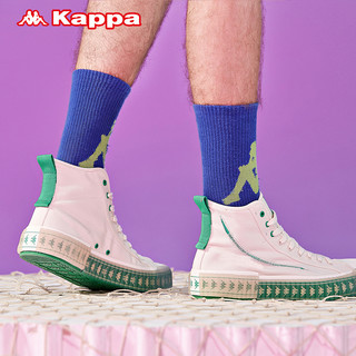 Kappa卡帕 海贼王联名高帮帆布鞋 KPCBGVS51C 黑色/蔷薇绿-990 36