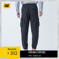 CAT 卡特 口袋设计舒适休闲长裤 CJ1KPPD6051 黑色 XL