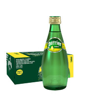 88VIP：perrier 巴黎水 气泡矿泉水 柠檬味 玻璃瓶含气饮用水 330ML*24瓶