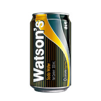 88VIP：watsons 屈臣氏 苏打水原味330ml*24罐装0糖0卡调酒气泡水黑罐无糖饮料整箱