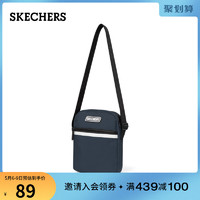 Skechers斯凯奇新款男女简约便携小包休闲单肩斜挎包L419U010（深红/002Q）