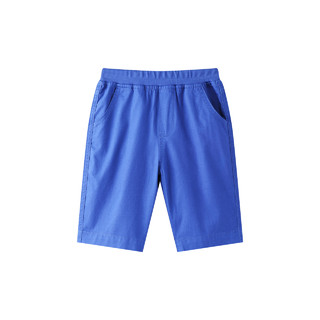 安奈儿童装男童短裤夏季新款洋气中大童五分裤子透气学生中裤 EB026018 （140cm 、纯净蓝）