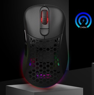 因科特 ONE PRO 2.4G 双模无线鼠标 1600DPI RGB 黑色