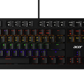 acer 宏碁 暗影骑士专业版 104键 有线机械键盘 黑色 NITRO青轴 混光