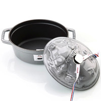 staub 珐宝 法国进口珐琅铸铁锅双耳煲汤锅炖锅小猪造型17cm 40500-176