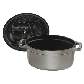 STAUB 珐宝 40500-176-A 汤锅(17cm、1L、铸铁、灰色)