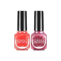 Sweet Color 彼岸花开无味指甲油套装 (#果冻红12ml+#礼服裙摆12ml)